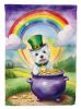 Westie St Patrick's Day Garden Flag Mailbox Flag Decorative Yard Flag Banner Outside Patio Artwork Yard Flower Beds, Garden Size, Multicolor