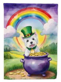 Westie St Patrick's Day Garden Flag Mailbox Flag Decorative Yard Flag Banner Outside Patio Artwork Yard Flower Beds, Garden Size, Multicolor (Default: Default)