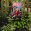 Pomeranian Two Hearts Garden Flag Mailbox Flag Decorative Yard Flag Banner Outside Patio Artwork Yard Flower Beds, Garden Size, Multicolor