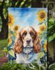 Cocker Spaniel in Sunflowers Garden Flag Mailbox Flag Decorative Yard Flag Banner Outside Patio Artwork Yard Flower Beds, Garden Size, Multicolor