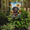 Dachshund in Sunflowers Garden Flag Mailbox Flag Decorative Yard Flag Banner Outside Patio Artwork Yard Flower Beds, Garden Size, Multicolor