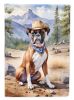 Boxer Cowboy Welcome Garden Flag Mailbox Flag Decorative Yard Flag Banner Outside Patio Artwork Yard Flower Beds, Garden Size, Multicolor