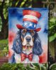 English Cocker Spaniel Patriotic American Garden Flag Mailbox Flag Decorative Yard Flag Banner Outside Patio Artwork Yard Flower Beds, Garden Size