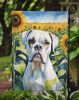 Boxer in Sunflowers Garden Flag Mailbox Flag Decorative Yard Flag Banner Outside Patio Artwork Yard Flower Beds, Garden Size, Multicolor