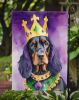 Gordon Setter King of Mardi Gras Garden Flag Mailbox Flag Decorative Yard Flag Banner Outside Patio Artwork Yard Flower Beds, Garden Size, Multicolor