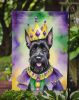 Scottish Terrier King of Mardi Gras Garden Flag Mailbox Flag Decorative Yard Flag Banner Outside Patio Artwork Yard Flower Beds, Garden Size