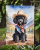 Black Poodle Cowboy Welcome Garden Flag Mailbox Flag Decorative Yard Flag Banner Outside Patio Artwork Yard Flower Beds, Garden Size, Multicolor