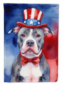 Pit Bull Terrier Patriotic American Garden Flag Mailbox Flag Decorative Yard Flag Banner Outside Patio Artwork Yard Flower Beds, Garden Size (Default: Default)