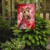 Irish Terrier My Valentine Garden Flag Mailbox Flag Decorative Yard Flag Banner Outside Patio Artwork Yard Flower Beds, Garden Size, Multicolor