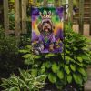 Wirehaired Pointing Griffon King of Mardi Gras Garden Flag Mailbox Flag Decorative Yard Flag Banner Outside Patio Artwork Yard Flower Beds
