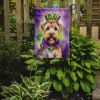 Wheaten Terrier King of Mardi Gras Garden Flag Mailbox Flag Decorative Yard Flag Banner Outside Patio Artwork Yard Flower Beds, Garden Size