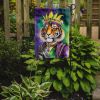 Tiger the King of Mardi Gras Garden Flag Mailbox Flag Decorative Yard Flag Banner Outside Patio Artwork Yard Flower Beds, Garden Size, Multicolor