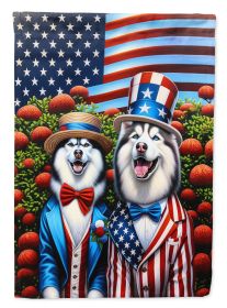 All American Siberian Husky Garden Flag Mailbox Flag Decorative Yard Flag Banner Outside Patio Artwork Yard Flower Beds, Garden Size, Multicolor (Default: Default)