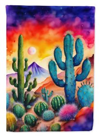 Cactus in Color Garden Flag Mailbox Flag Decorative Yard Flag Banner Outside Patio Artwork Yard Flower Beds, Garden Size, Multicolor (Default: Default)