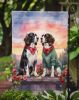 Two Hearts Garden Flag Mailbox Flag Decorative Yard Flag Banner Outside Patio Artwork Yard Flower Beds, Garden Size