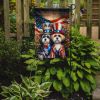 All American Lhasa Apso Garden Flag Mailbox Flag Decorative Yard Flag Banner Outside Patio Artwork Yard Flower Beds, Garden Size, Multicolor
