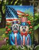 All American Chinese Crested Garden Flag Mailbox Flag Decorative Yard Flag Banner Outside Patio Artwork Yard Flower Beds, Garden Size, Multicolor
