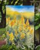 Nebraska Goldenrod in Watercolor Garden Flag Mailbox Flag Decorative Yard Flag Banner Outside Patio Artwork Yard Flower Beds, Garden Size, Multicolor