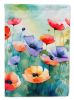 Anemones in Watercolor Garden Flag Mailbox Flag Decorative Yard Flag Banner Outside Patio Artwork Yard Flower Beds, Garden Size, Multicolor