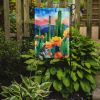 Arizona Saguaro Cactus Blossom in Watercolor Garden Flag Mailbox Flag Decorative Yard Flag Banner Outside Patio Artwork Yard Flower Beds, Garden Size
