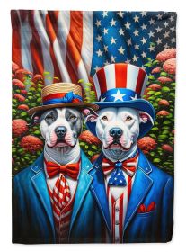 All American Pit Bull Terrier Garden Flag Mailbox Flag Decorative Yard Flag Banner Outside Patio Artwork Yard Flower Beds, Garden Size, Multicolor (Default: Default)