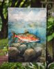 Brook Trout Garden Flag Mailbox Flag Decorative Yard Flag Banner Outside Patio Artwork Yard Flower Beds, Garden Size, Multicolor