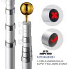 Telescopic Aluminum Flagpole with U.S. Flag Ball