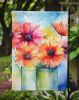 Gerbera Daisies in Watercolor Garden Flag Mailbox Flag Decorative Yard Flag Banner Outside Patio Artwork Yard Flower Beds, Garden Size, Multicolor