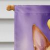 Basenji King of Mardi Gras House Flag Large Porch Sleeve Pole Decorative Outside Yard Banner Artwork Wall Hanging, Polyester, House Size, Multicolor