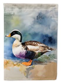 Common Eider Duck House Flag Large Porch Sleeve Pole Decorative Outside Yard Banner Artwork Wall Hanging, Polyester, House Size, Multicolor (Default: Default)