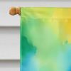 Hippie Animal Rooster House Flag Large Porch Sleeve Pole Decorative Outside Yard Banner Artwork Wall Hanging, Polyester, House Size, Multicolor