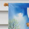 Fox Terrier Easter Egg Hunt House Flag Large Porch Sleeve Pole Decorative Outside Yard Banner Artwork Wall Hanging, Polyester, House Size, Multicolor