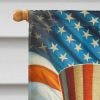 All American Pointer House Flag Large Porch Sleeve Pole Decorative Outside Yard Banner Artwork Wall Hanging, Polyester, House Size, Multicolor
