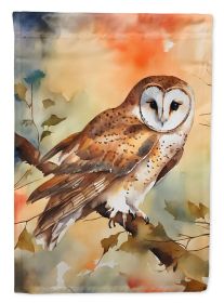 Barn Owl House Flag Large Porch Sleeve Pole Decorative Outside Yard Banner Artwork Wall Hanging, Polyester, House Size, Multicolor (Default: Default)