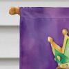 Boxer King of Mardi Gras House Flag Large Porch Sleeve Pole Decorative Outside Yard Banner Artwork Wall Hanging, Polyester, House Size, Multicolor