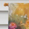 Swan House Flag Large Porch Sleeve Pole Decorative Outside Yard Banner Artwork Wall Hanging, Polyester, House Size, Multicolor