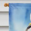 Alaskan Malamute Easter Egg Hunt House Flag Large Porch Sleeve Pole Decorative Outside Yard Banner Artwork Wall Hanging, Polyester, House Size