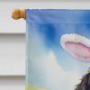 Curly-Coated Retriever Easter Egg Hunt House Flag Large Porch Sleeve Pole Decorative Outside Yard Banner Artwork Wall Hanging, Polyester, House Size