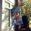 Redhead Duck House Flag Large Porch Sleeve Pole Decorative Outside Yard Banner Artwork Wall Hanging, Polyester, House Size, Multicolor