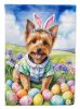 Australian Terrier Easter Egg Hunt House Flag Large Porch Sleeve Pole Decorative Outside Yard Banner Artwork Wall Hanging, Polyester, House Size