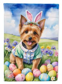 Australian Terrier Easter Egg Hunt House Flag Large Porch Sleeve Pole Decorative Outside Yard Banner Artwork Wall Hanging, Polyester, House Size (Default: Default)