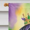 Rottweiler King of Mardi Gras House Flag Large Porch Sleeve Pole Decorative Outside Yard Banner Artwork Wall Hanging, Polyester, House Size