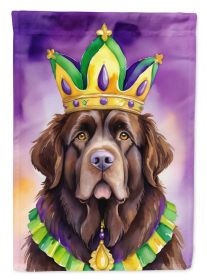 Newfoundland King of Mardi Gras House Flag Large Porch Sleeve Pole Decorative Outside Yard Banner Artwork Wall Hanging, Polyester, House Size (Default: Default)
