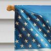 All American Chinese Crested House Flag Large Porch Sleeve Pole Decorative Outside Yard Banner Artwork Wall Hanging, Polyester, House Size, Multicolor
