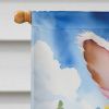 Cavalier Spaniel Easter Egg Hunt House Flag Large Porch Sleeve Pole Decorative Outside Yard Banner Artwork Wall Hanging, Polyester, House Size