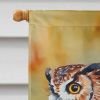 Tawny Owl House Flag Large Porch Sleeve Pole Decorative Outside Yard Banner Artwork Wall Hanging, Polyester, House Size, Multicolor