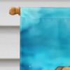 Treasure Chest House Flag Large Porch Sleeve Pole Decorative Outside Yard Banner Artwork Wall Hanging, Polyester, House Size, Multicolor