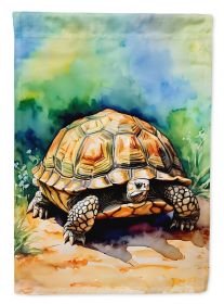 Turtles Tortoises House Flag Large Porch Sleeve Pole Decorative Outside Yard Banner Artwork Wall Hanging, Polyester, House Size, Multicolor (Default: Default)