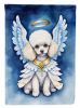 White Poodle My Angel Garden Flag Mailbox Flag Decorative Yard Flag Banner Outside Patio Artwork Yard Flower Beds, Garden Size, Multicolor