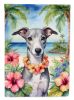 Whippet Luau Garden Flag Mailbox Flag Decorative Yard Flag Banner Outside Patio Artwork Yard Flower Beds, Garden Size, Multicolor